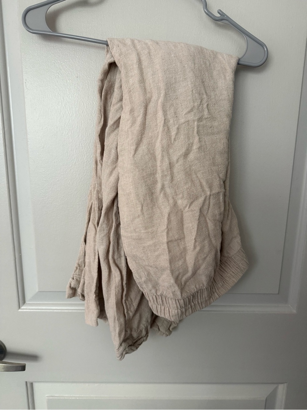 Super wide leg linen pant tan from old navy 2X